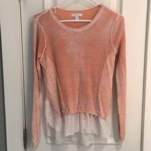 Pink lightweight knitted